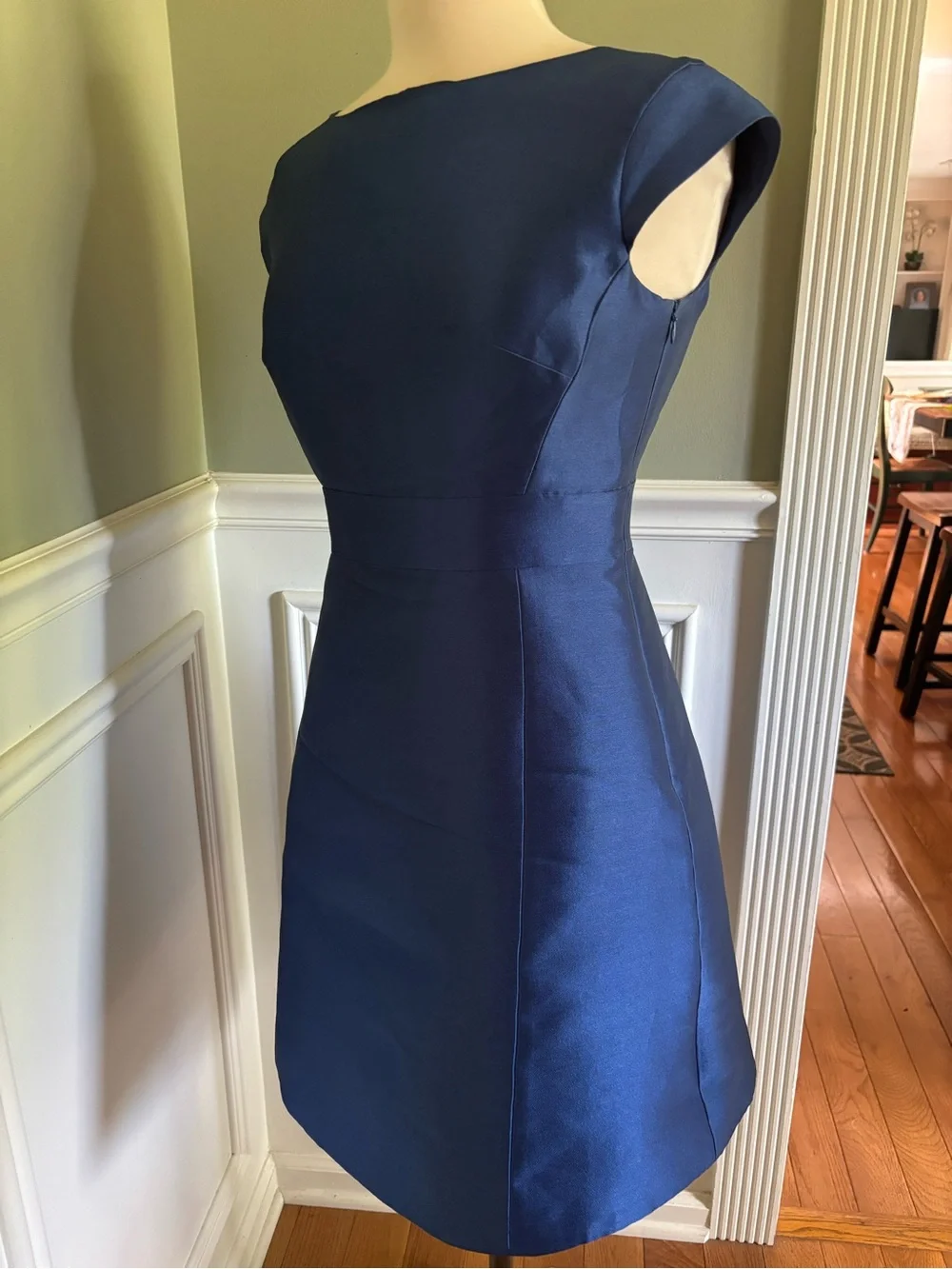kate spade Navy Fit-and-Flare Cap Sleeve Mini Dress